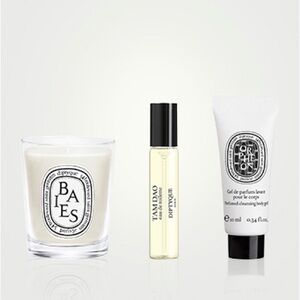 Diptyque Candle and Scent 3 pc Set New! GWP
